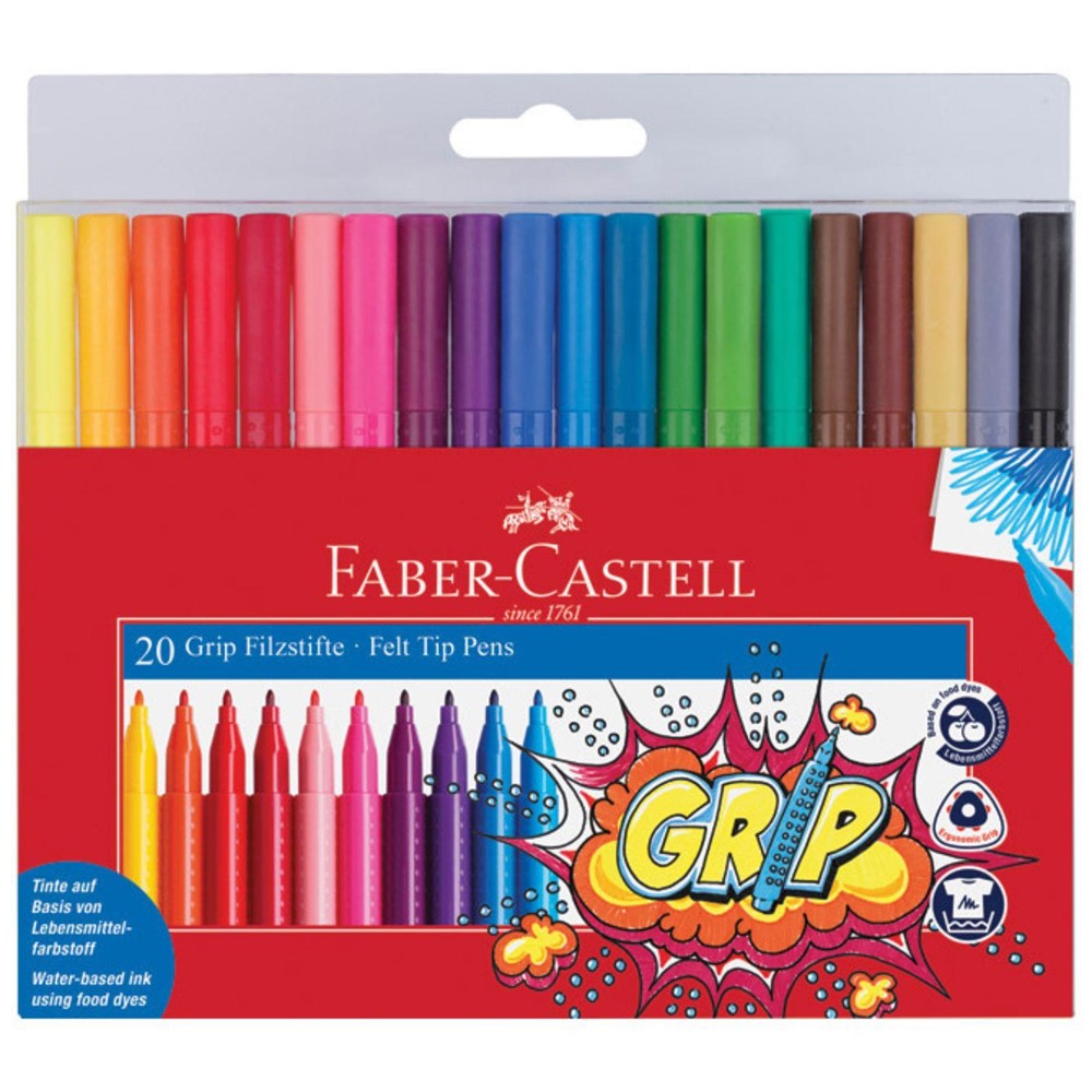 Flomasteri školski Faber-Castell - 20 boja