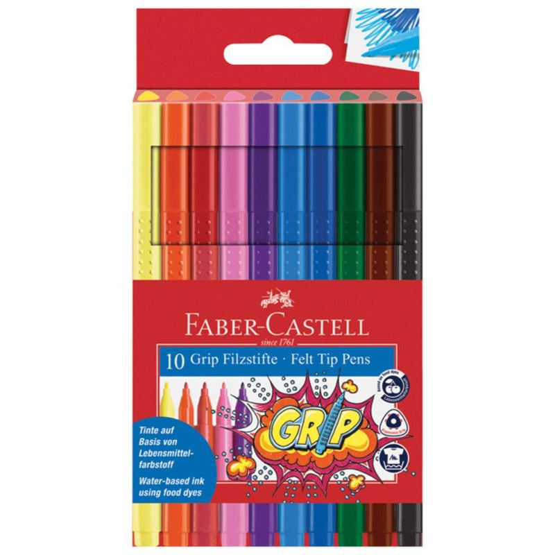 Flomasteri školski Faber-Castell - 10 boja