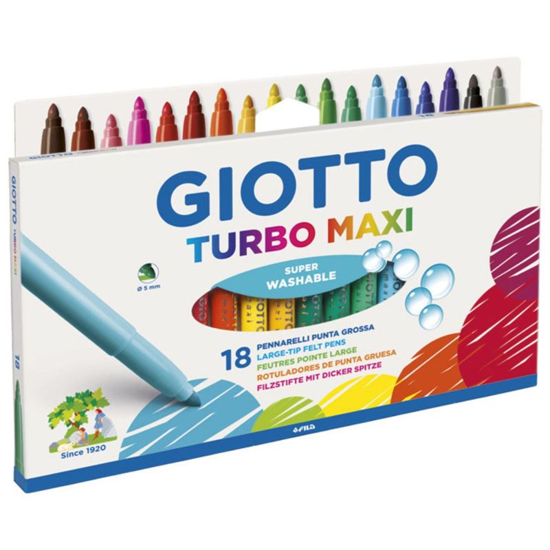Flomasteri školski Giotto Maxi - 18 boja