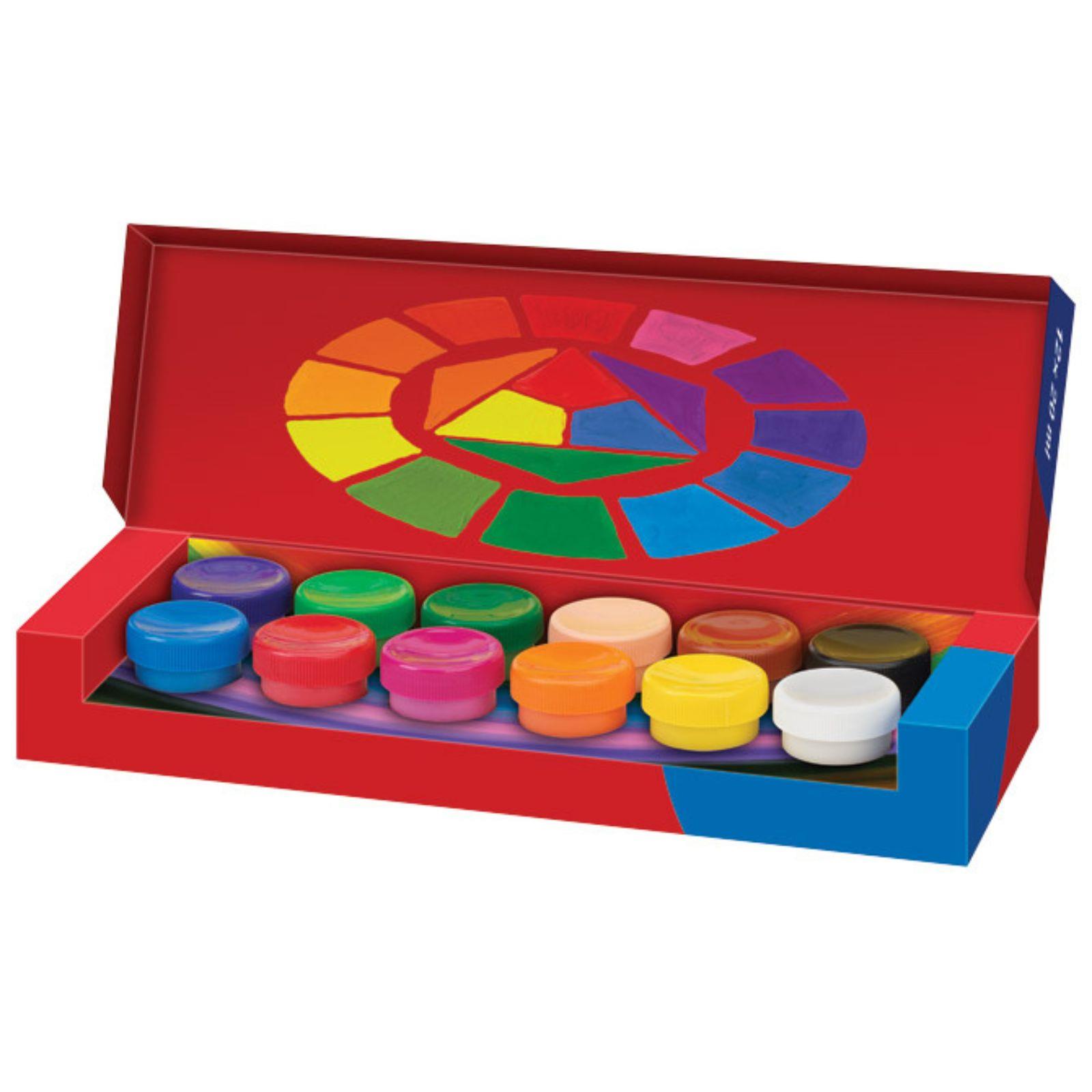 Boja tempera Faber-Castell u caši - 12 boja