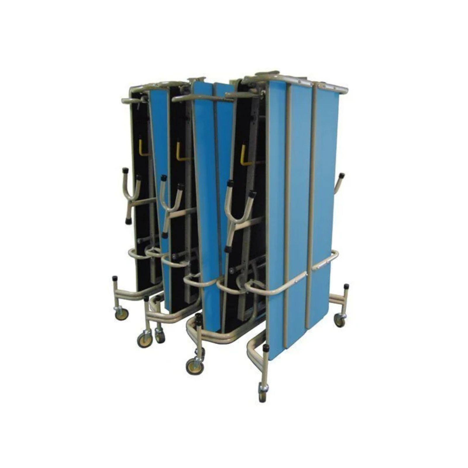 Plavi sklopivi stol blagavaonski