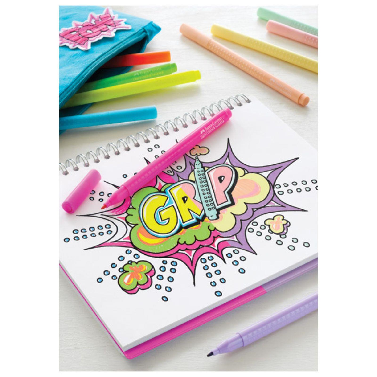 Flomasteri školski Faber-Castell - 10 boja neon+pastel