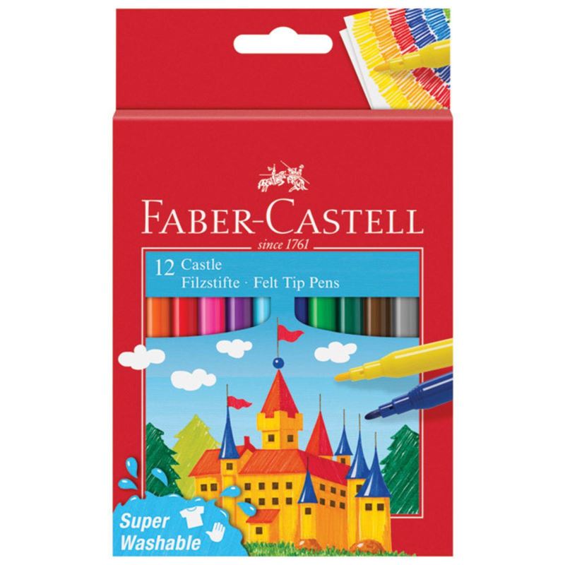 Flomasteri školski Faber-Castell - 12 boja