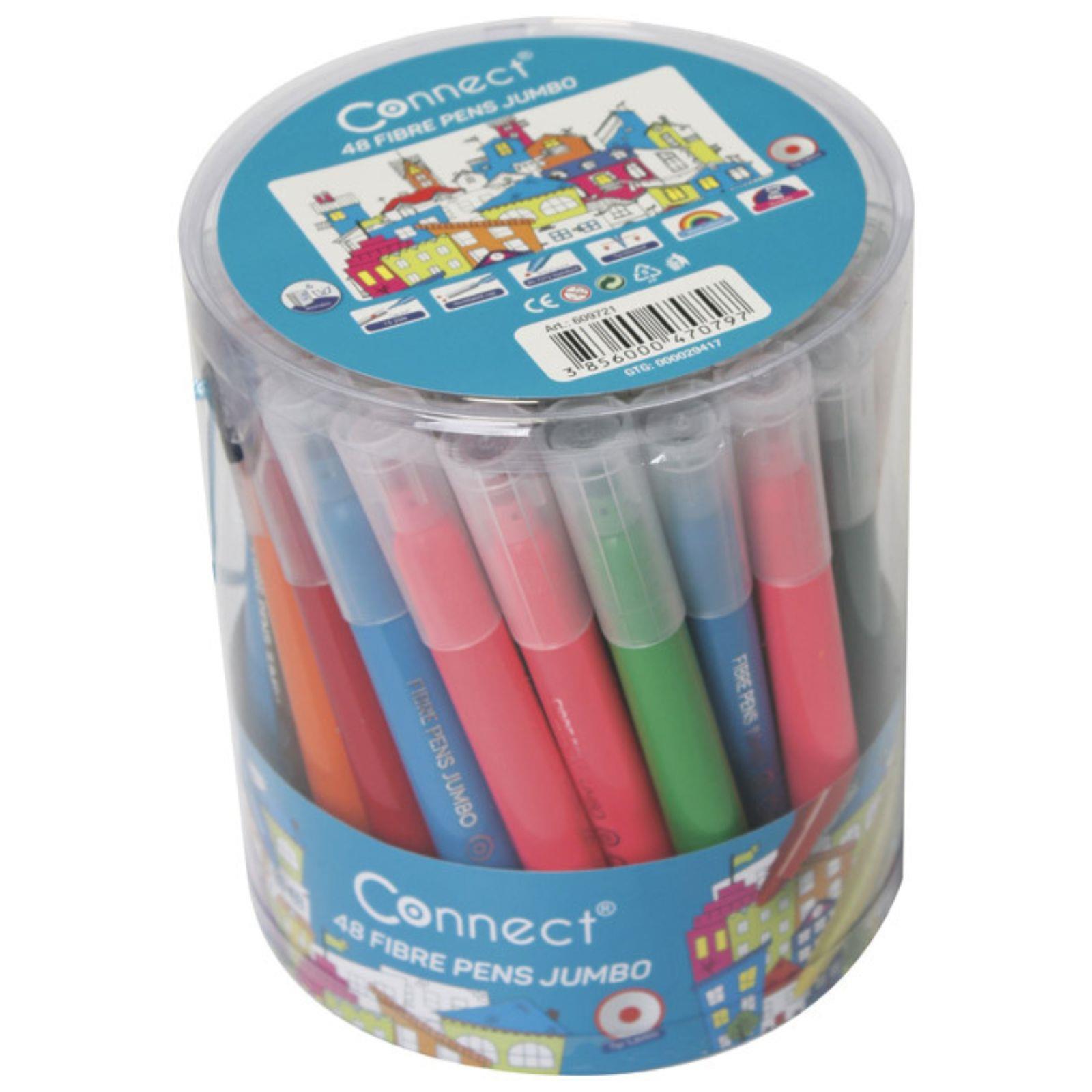 Flomasteri školski Jumbo Connect - 48 boja