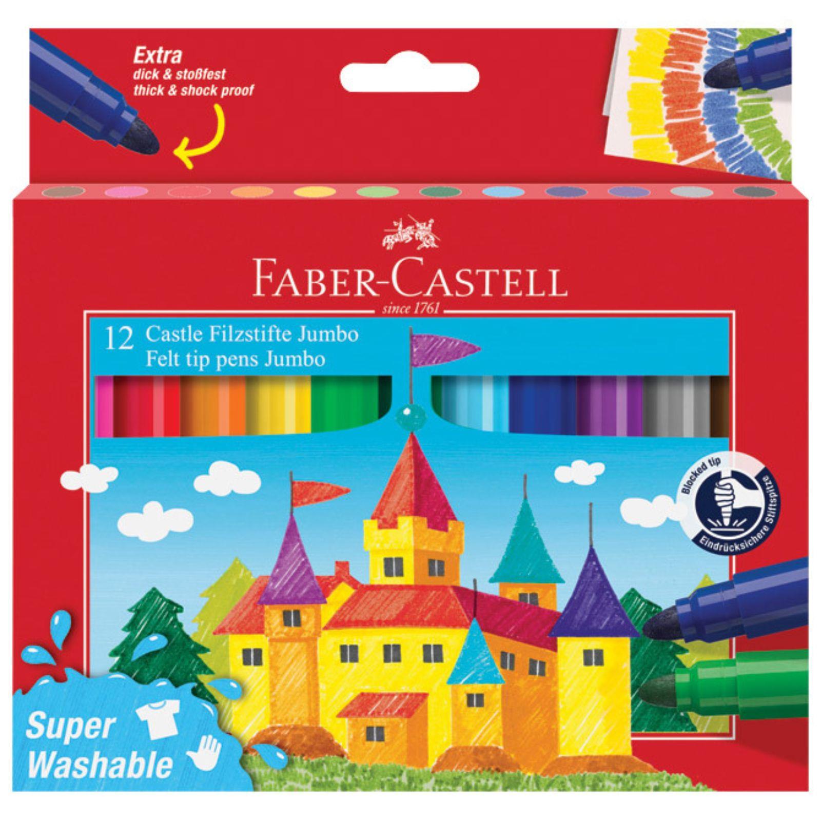 Flomasteri školski Jumbo kratki - 12 boja