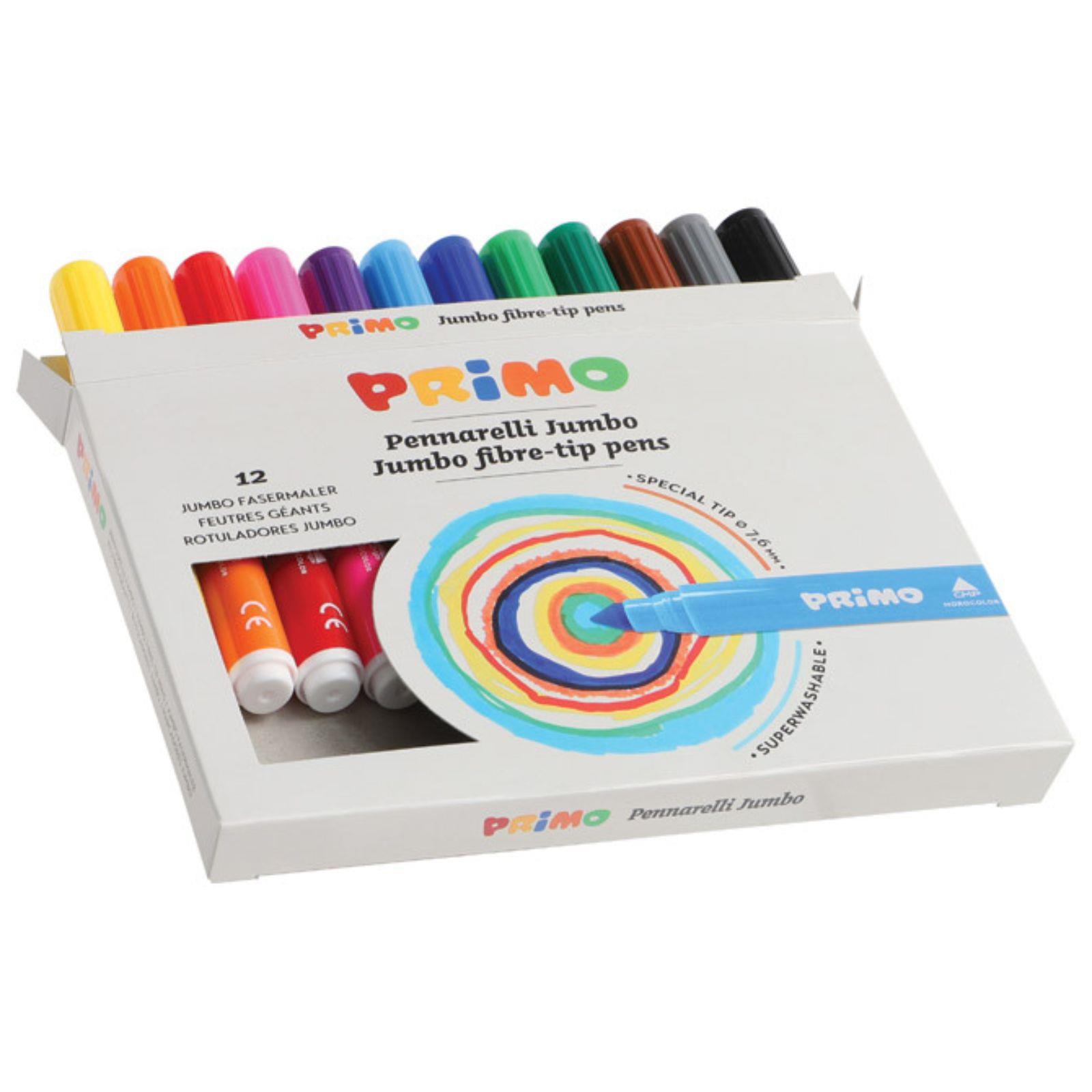 Flomasteri školski Primo Jumbo - 12 boja