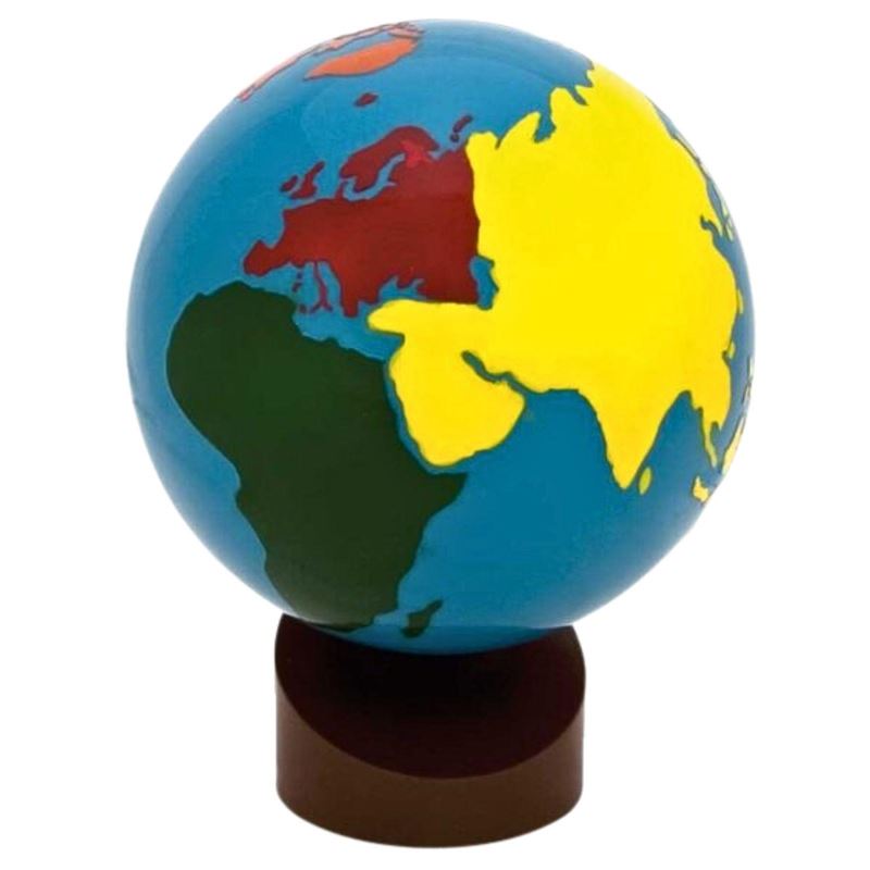Globus mora i kontinenata u boji