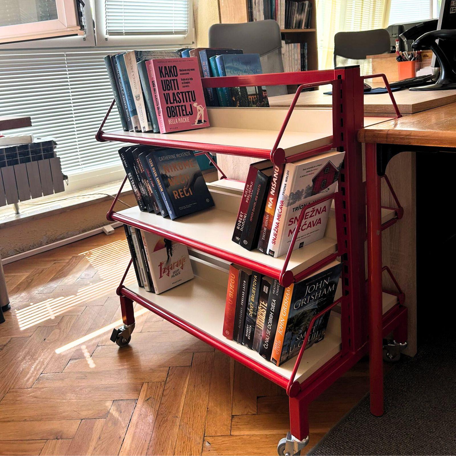 Kolica za knjige - dvostrana