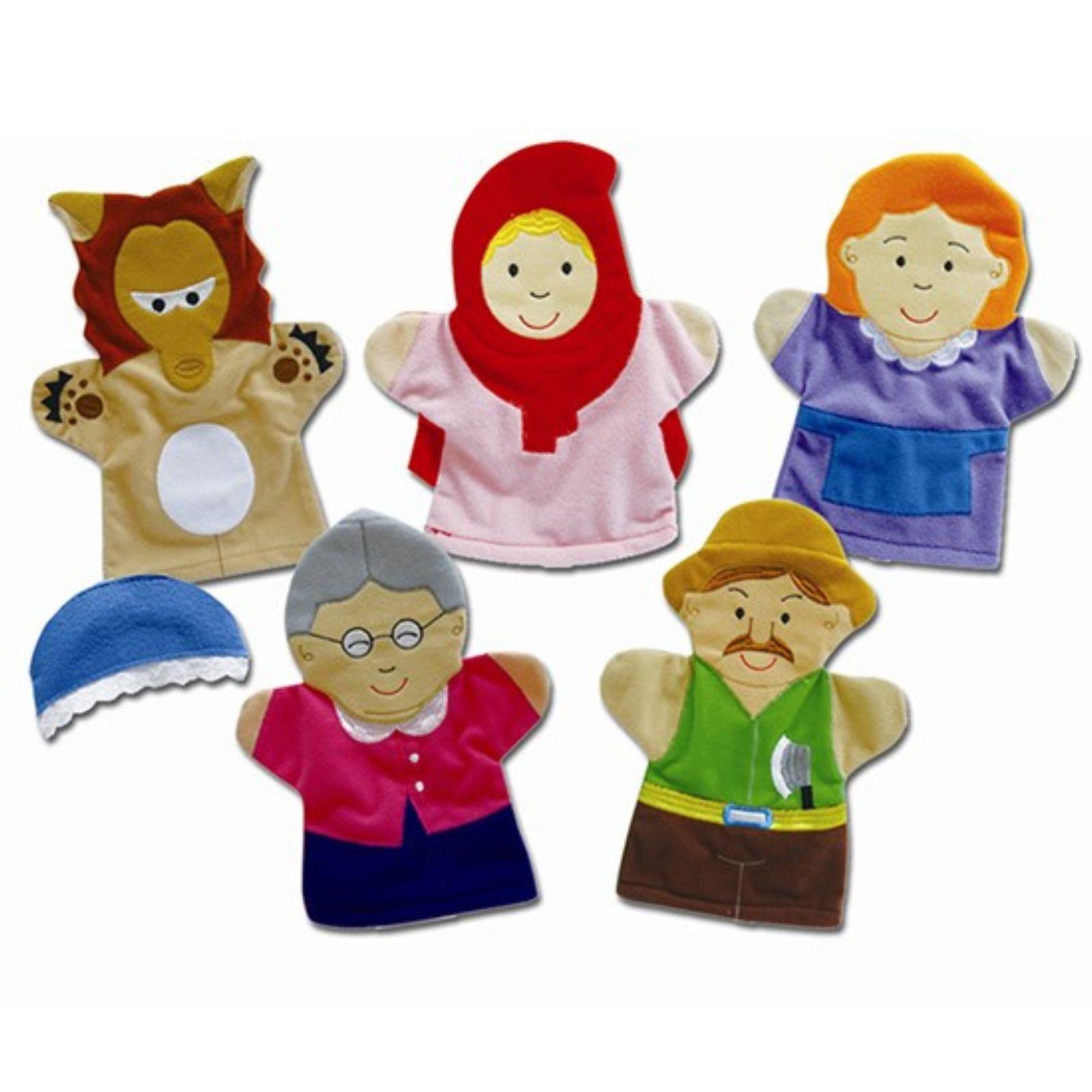 Lutke za ruku Crvenkapica, 5 kom