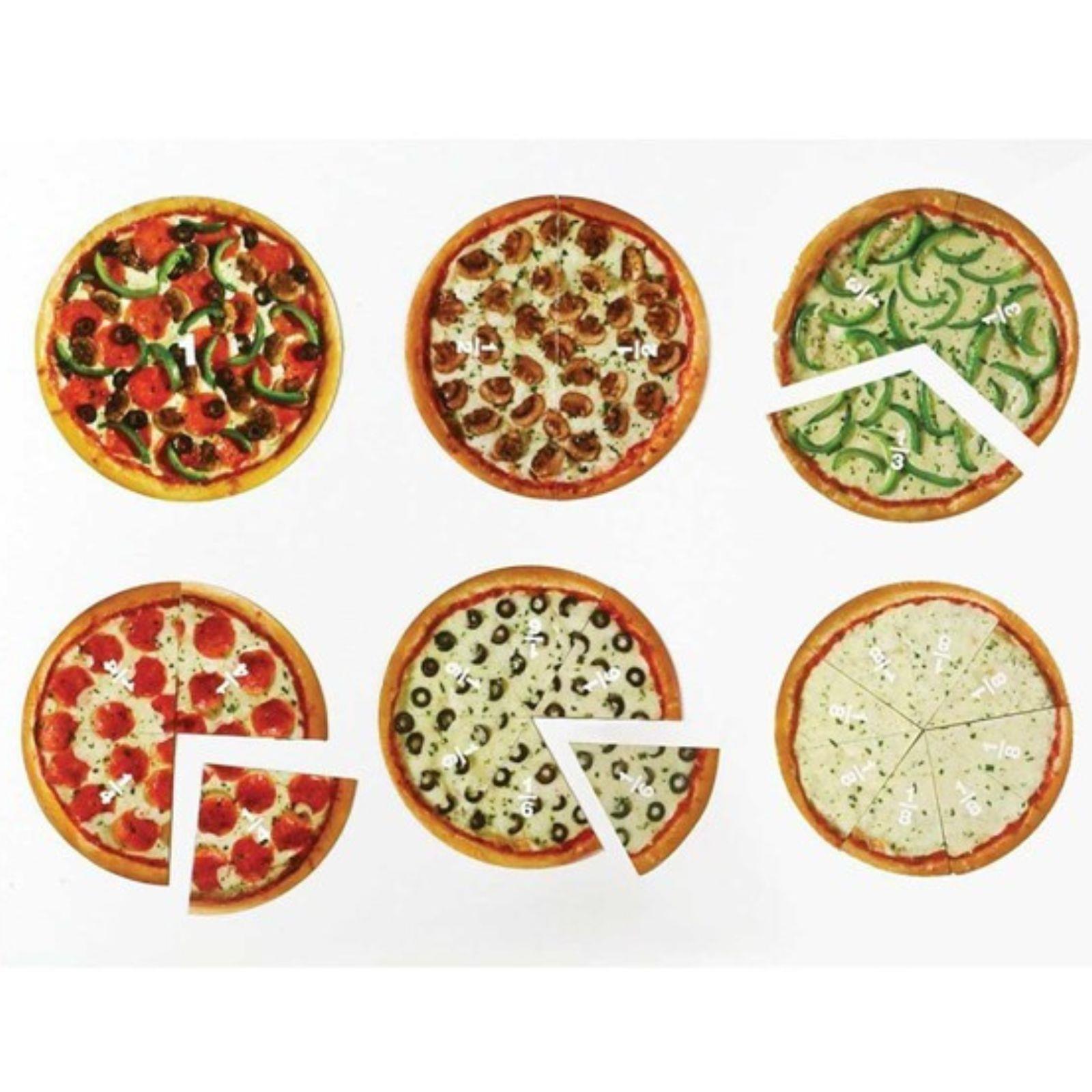Matematicke pizze magnetne - 6 kom