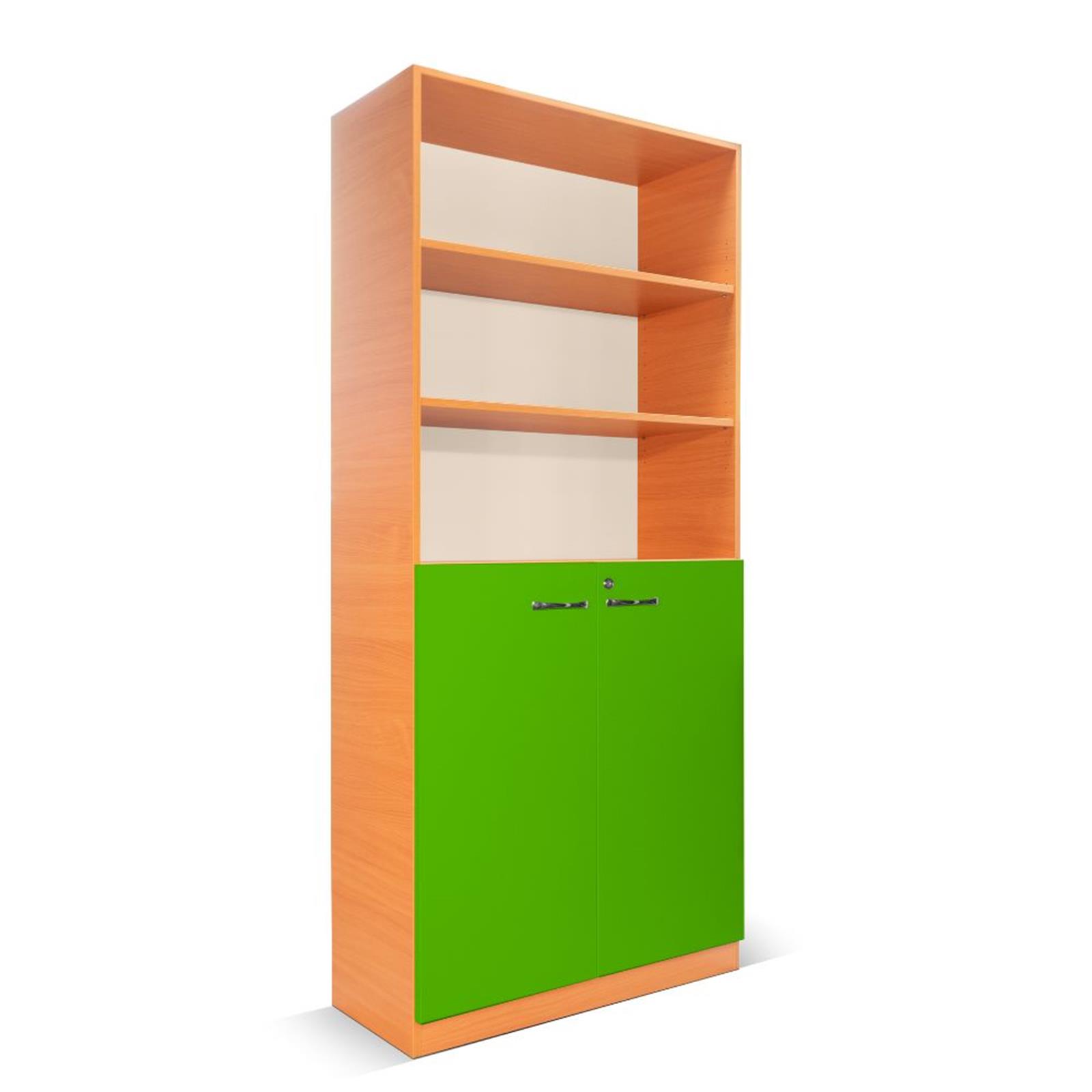 Ormar s dva staklena vratna krila i dva puna vratna krila