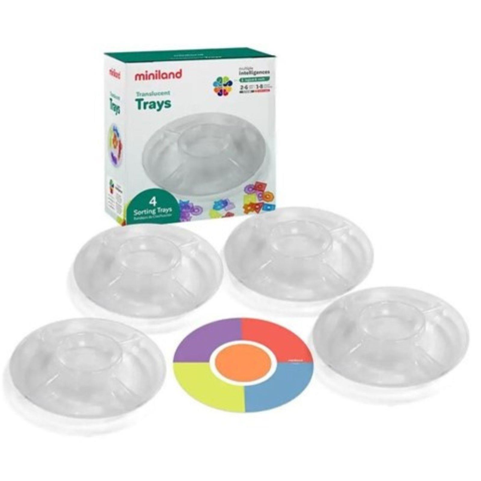 Pladnjevi transparentni - 4 kom