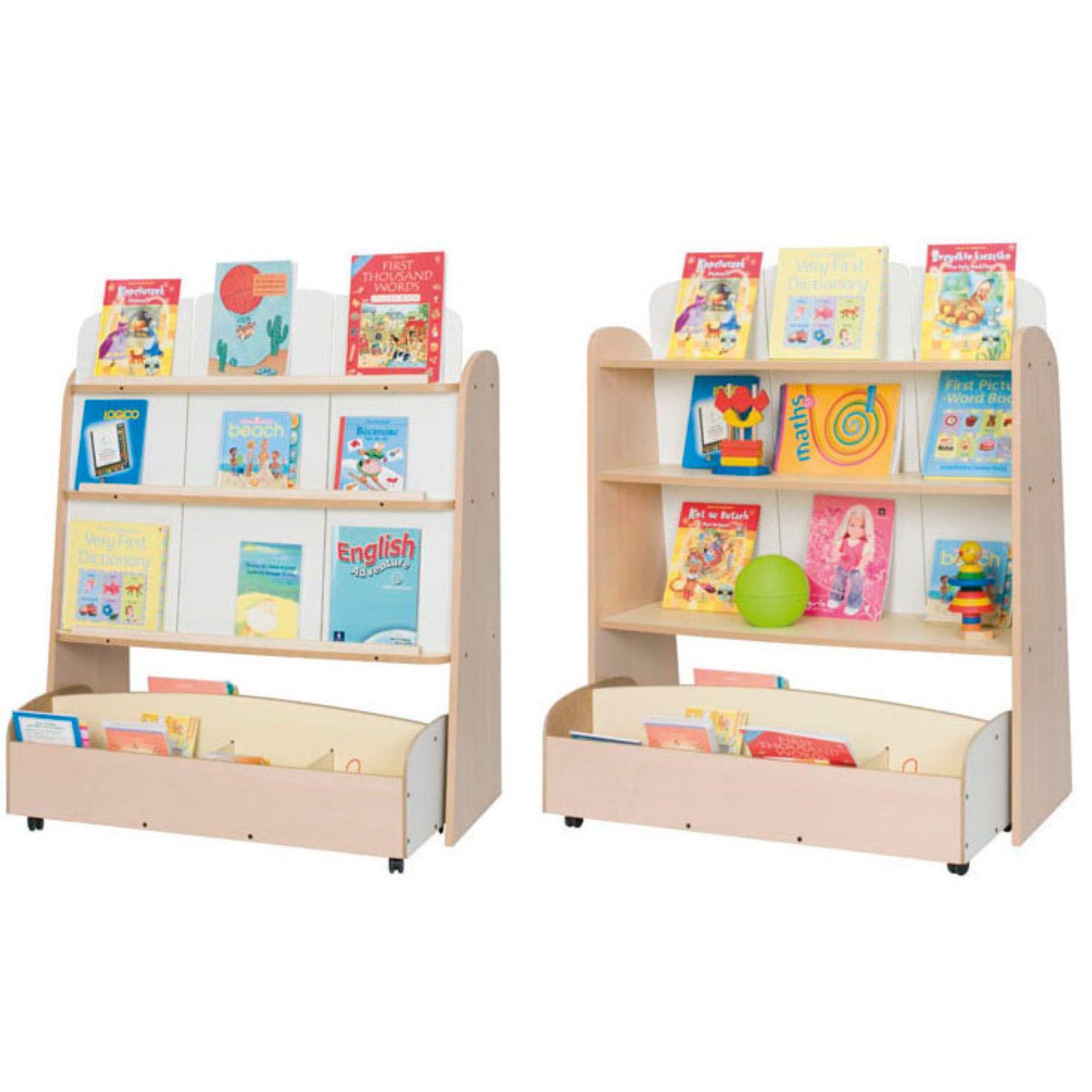 Polica za knjige - dvostrana uz mobilni spremnik