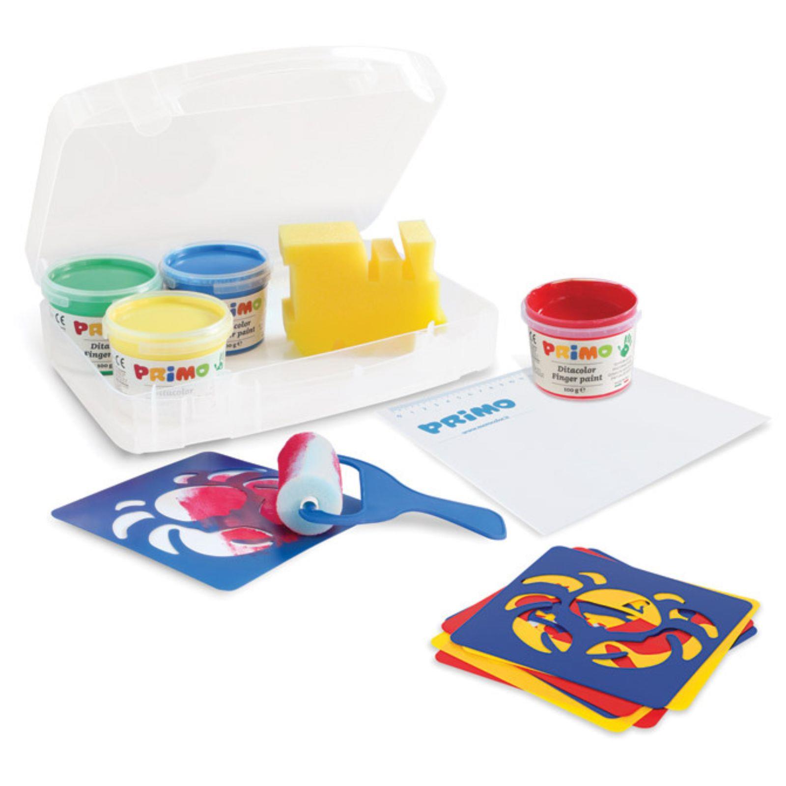 Set boja tempera za ruke u caši + pribor