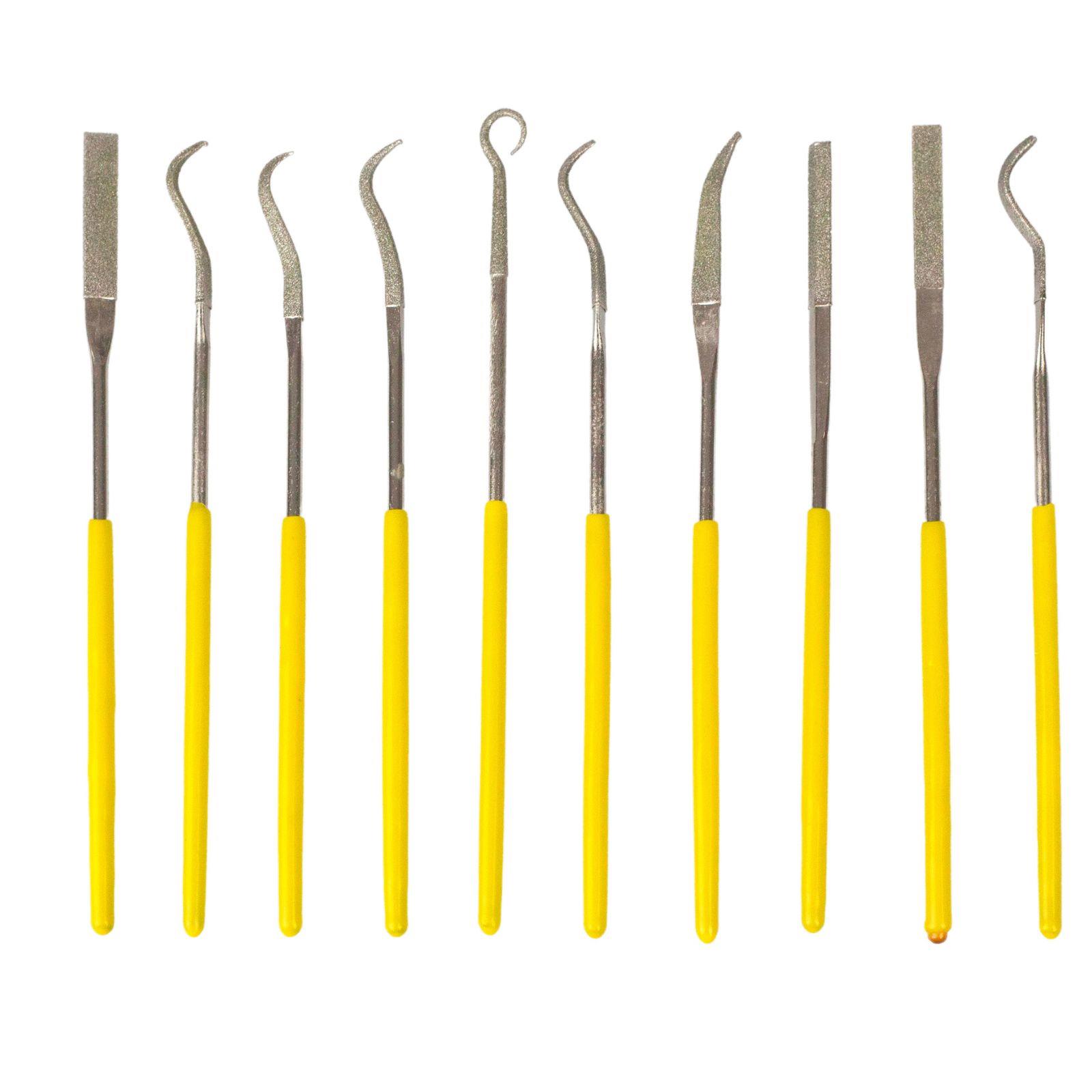 Set dijamantnih zakrivljenih turpija