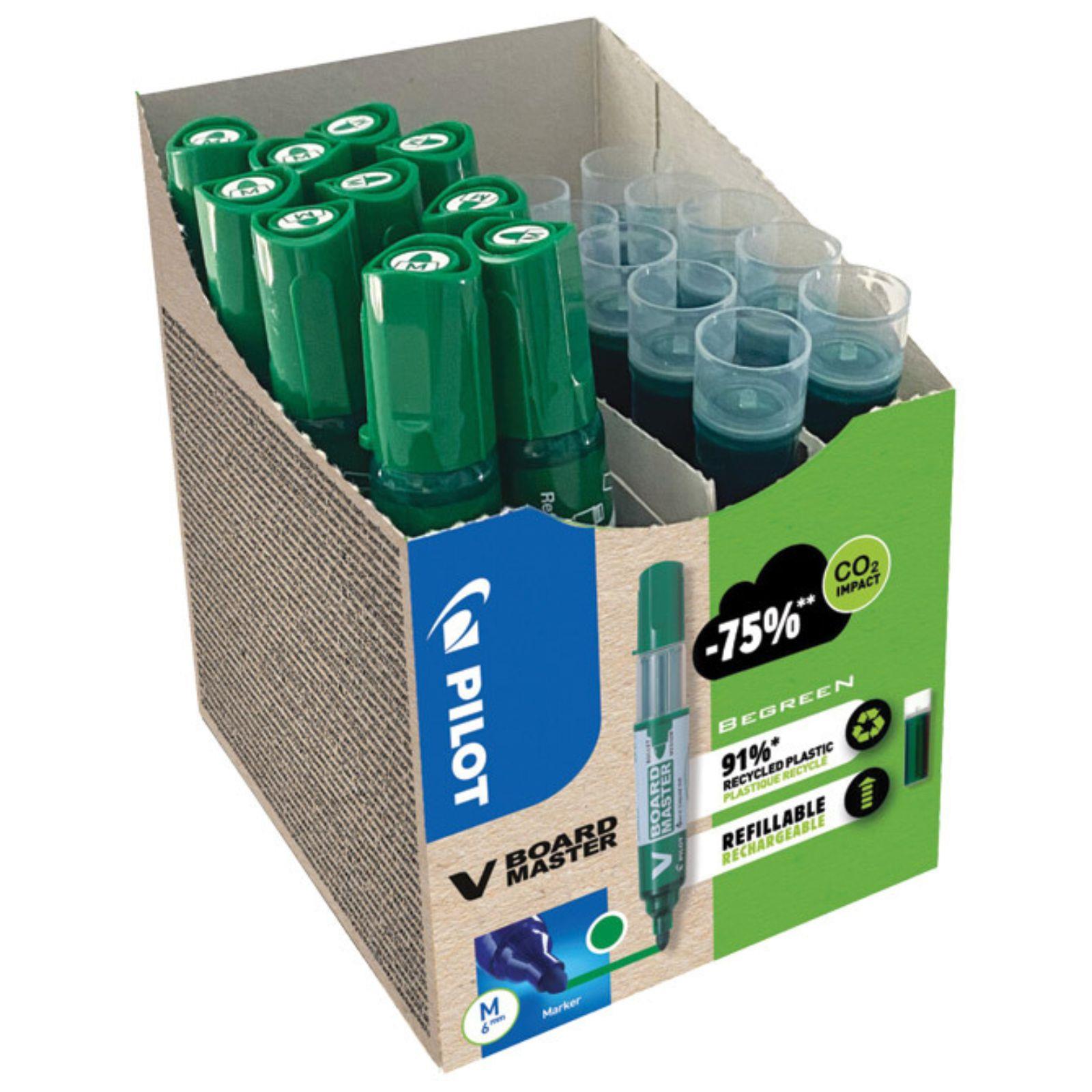 Set markera za bijelu plocu Pilot 2,3 mm - zeleni