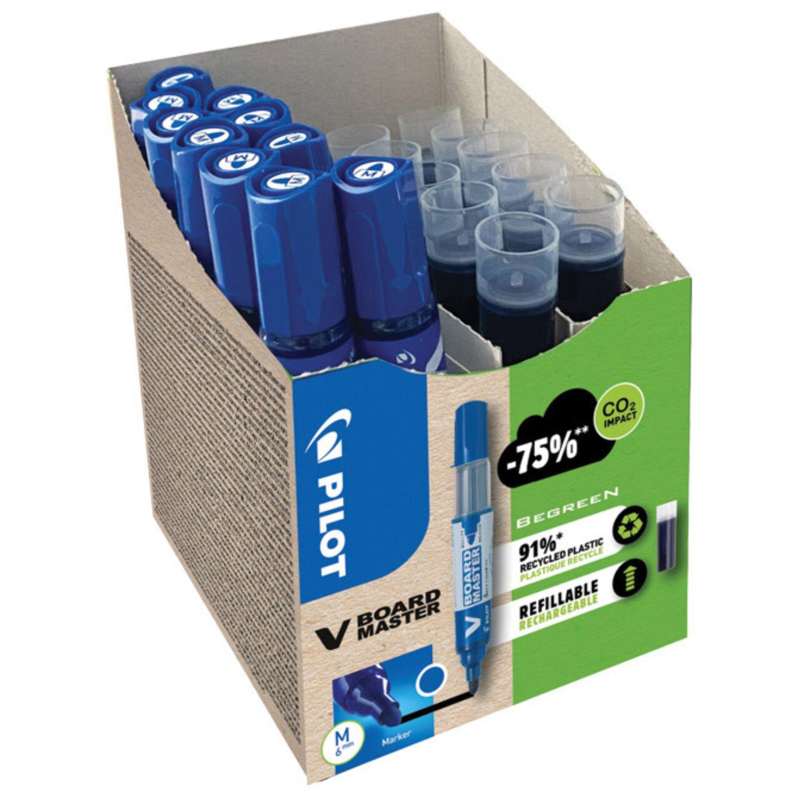 Set markera za bijelu plocu Pilot 2,3 mm - plavi