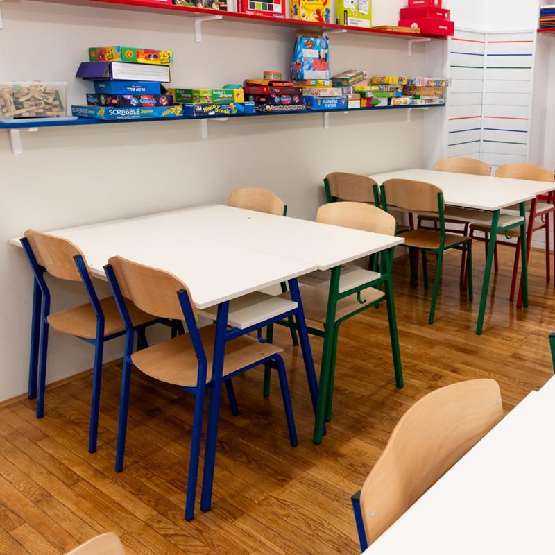 Školska klupa dvosjed s policom Novi Klasik